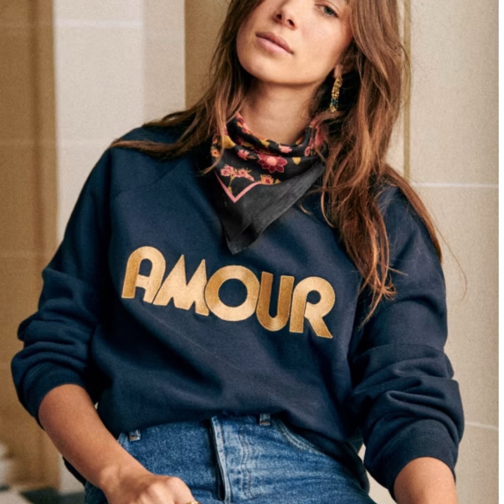 Sezane AMOUR sweatshirt